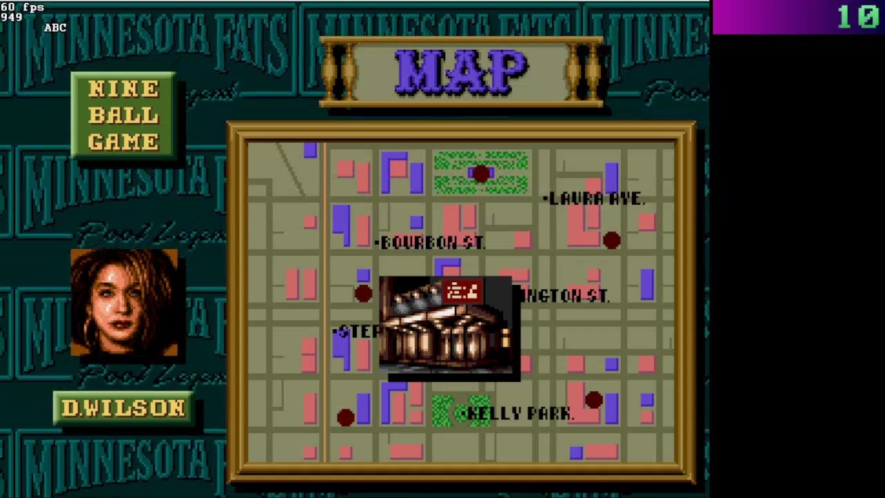 Sega Genesis Speedrun #38: WR: Minnesota Fats, Win a Game - Story Mode 28.133 seconds. 6pp