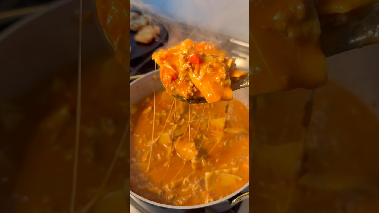 ✨E6 Осенняя серия супов 🍂: Суп-лазанья ❤️🥣✨