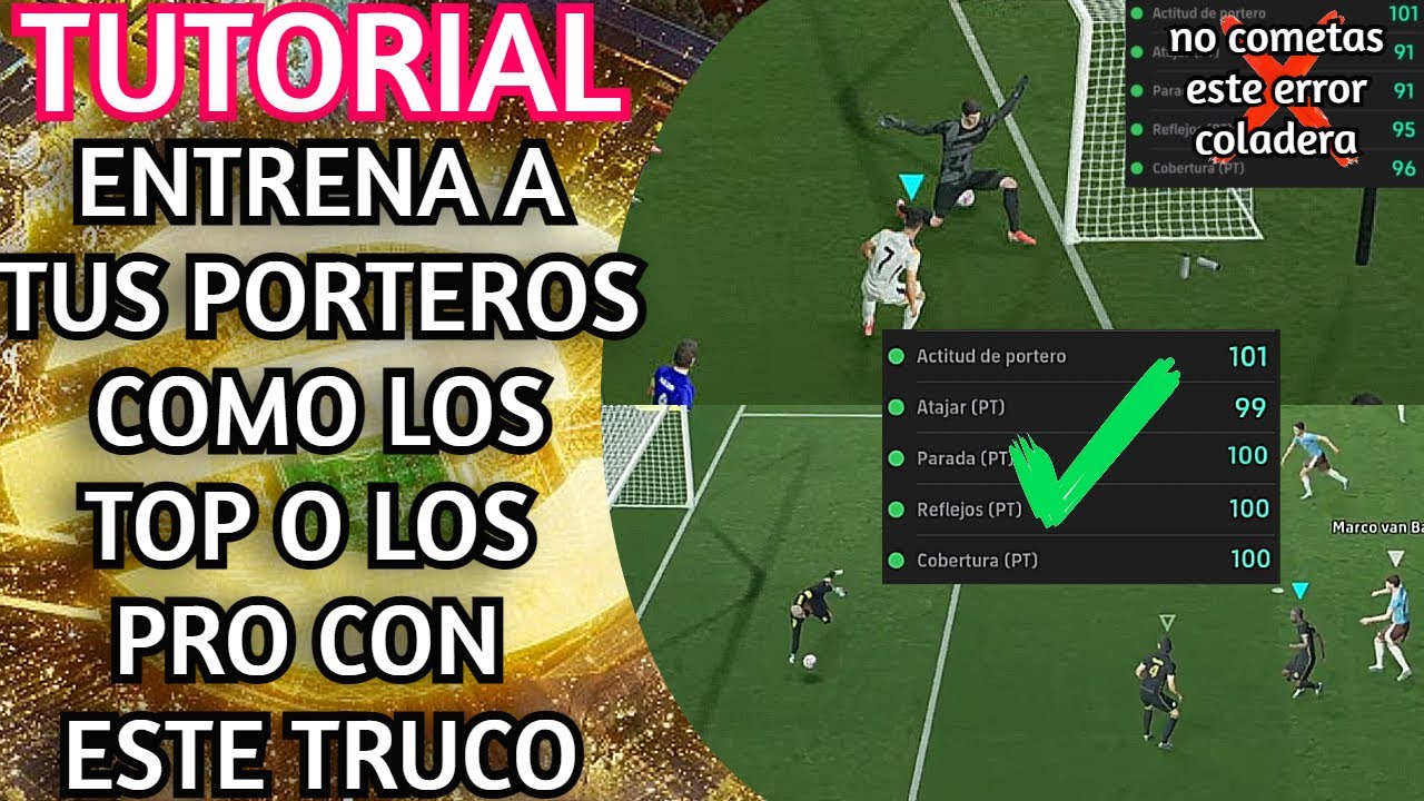 TUTORIAL como entrenar a tus porteros como los top o pro con este truco efootball 2026