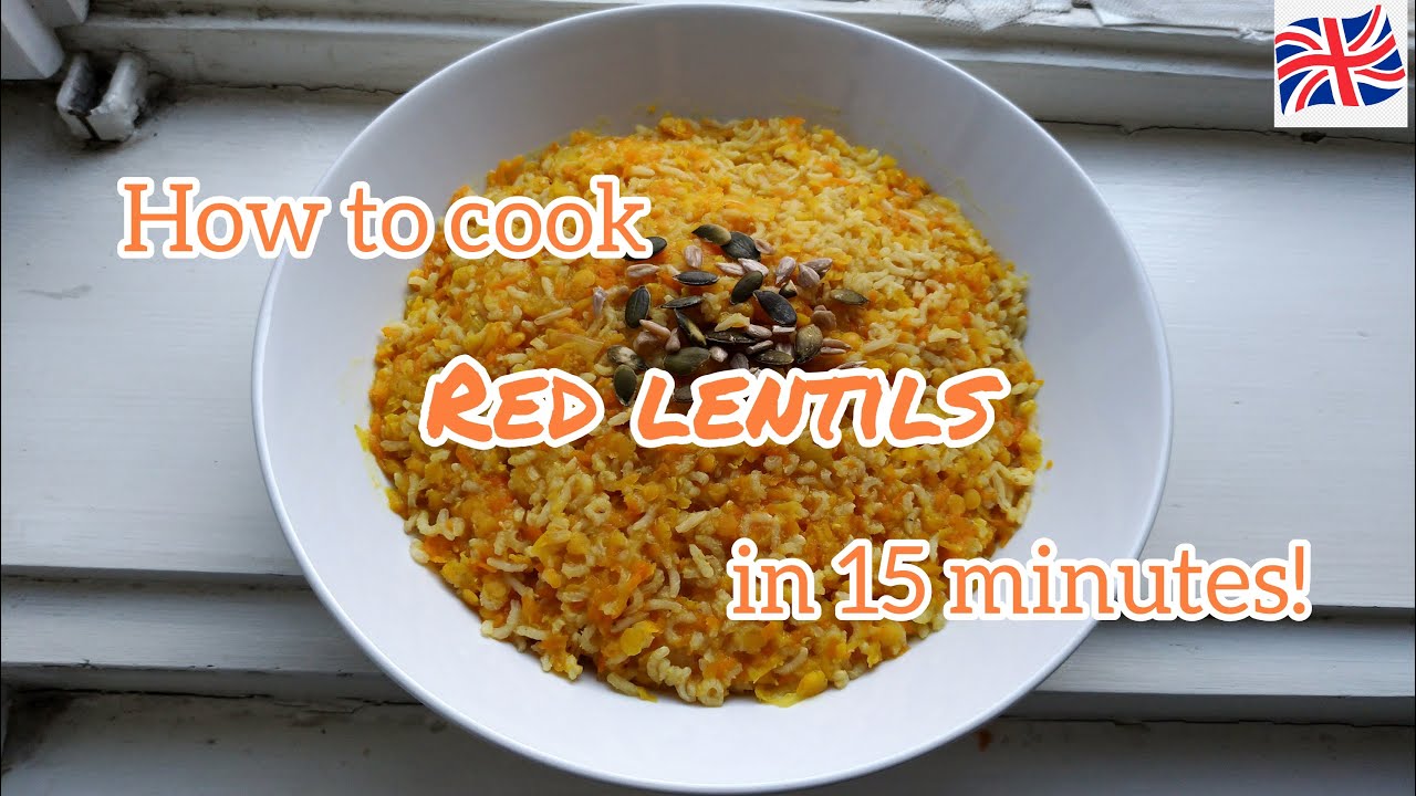 How to cook RED LENTILS in 15 minutes👩&zwj;🍳🌱-The Vegan Ballerina