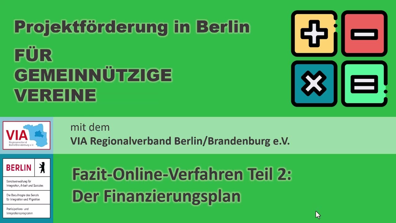 Projektförderung in Berlin Teil 2