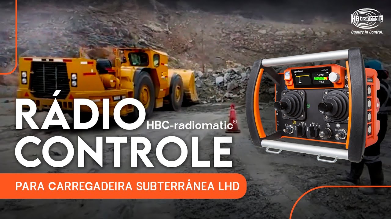 Aplicação Rádio Controle para Carregadeira Subterrânea LHD CAT R1600H  Mina Cori Puno SAC