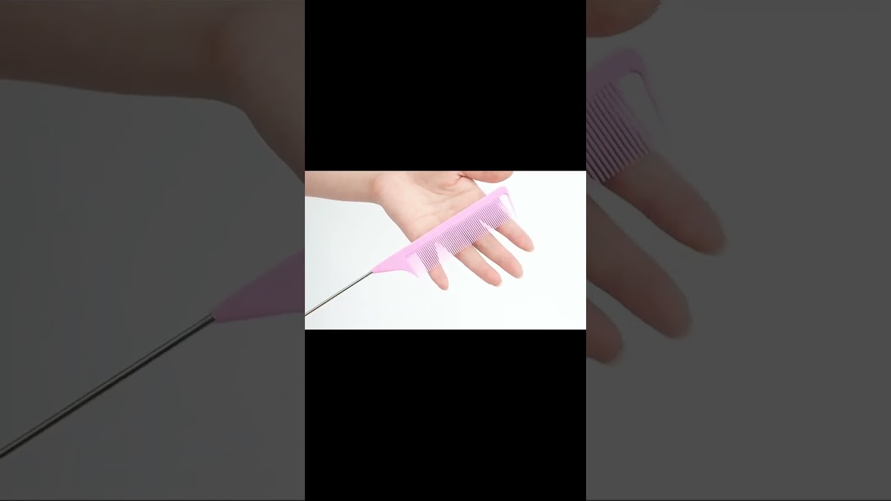 Professional Pointed Tail Hair Comb Hairdressing Comb #shorts