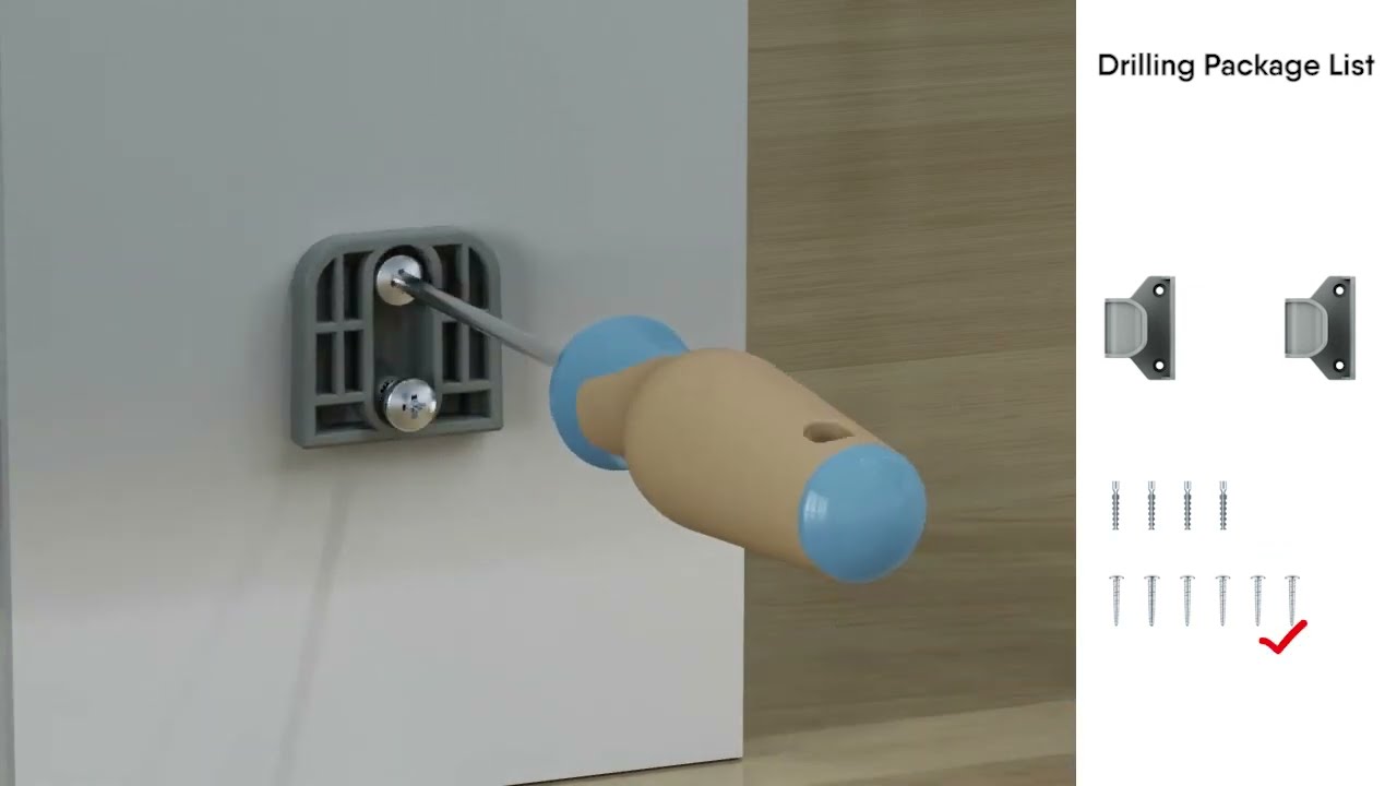 Retractable Baby Gate Installation Instructions - Punch Method