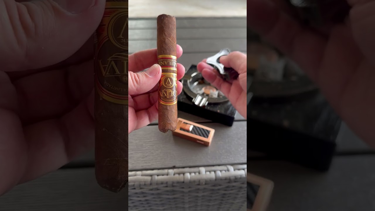💨😎☀️ SMOKING A CREAMY OLIVA CIGAR ON A SUNNY DAY! 🙌🏼👌🏼#cigar #asmr #cigarshow