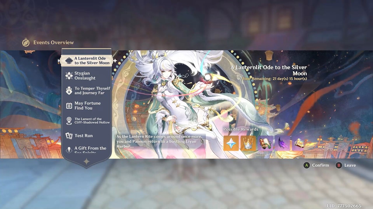 Genshin Impact Full Game F2P - Part 100 - A Lanternlit Ode to the Silver Moon