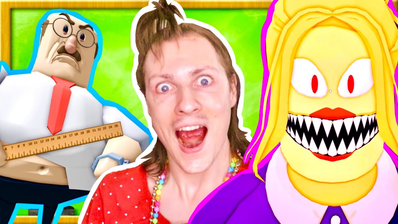 ESCAPE MISS LIBRARY : PARKOURS D’HORREUR À L’ÉCOLE DES PROFS PSYCHOPATHES ! ROBLOX Nadège Candle