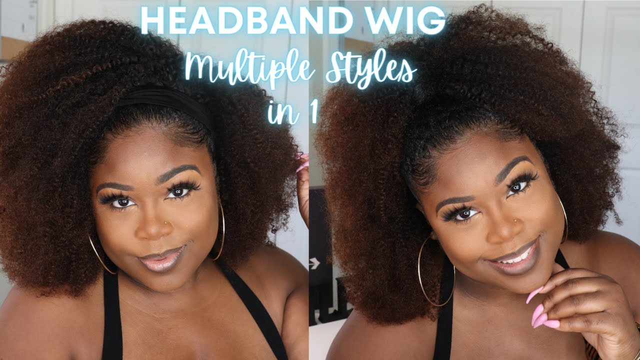 😍🙌🏾The Perfect Natural Ombre Headband Wig | Multiple Styles in 1 | RPGShow