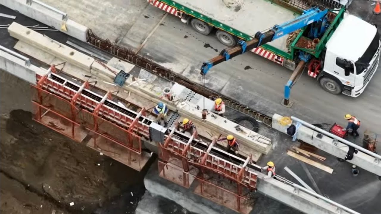 2026.02.28  淡江大橋  八里端  施工觀察 更新進度 空拍 LIVE 直播