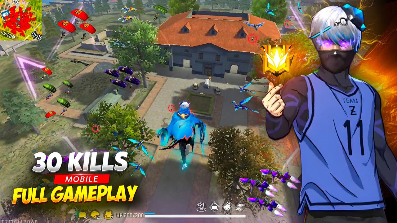 30 KILLS 🤯 99% Headshot🎯 Solo Vs Squad 🔥| Full Gameplay | Mobile 📱 Free Fire Max