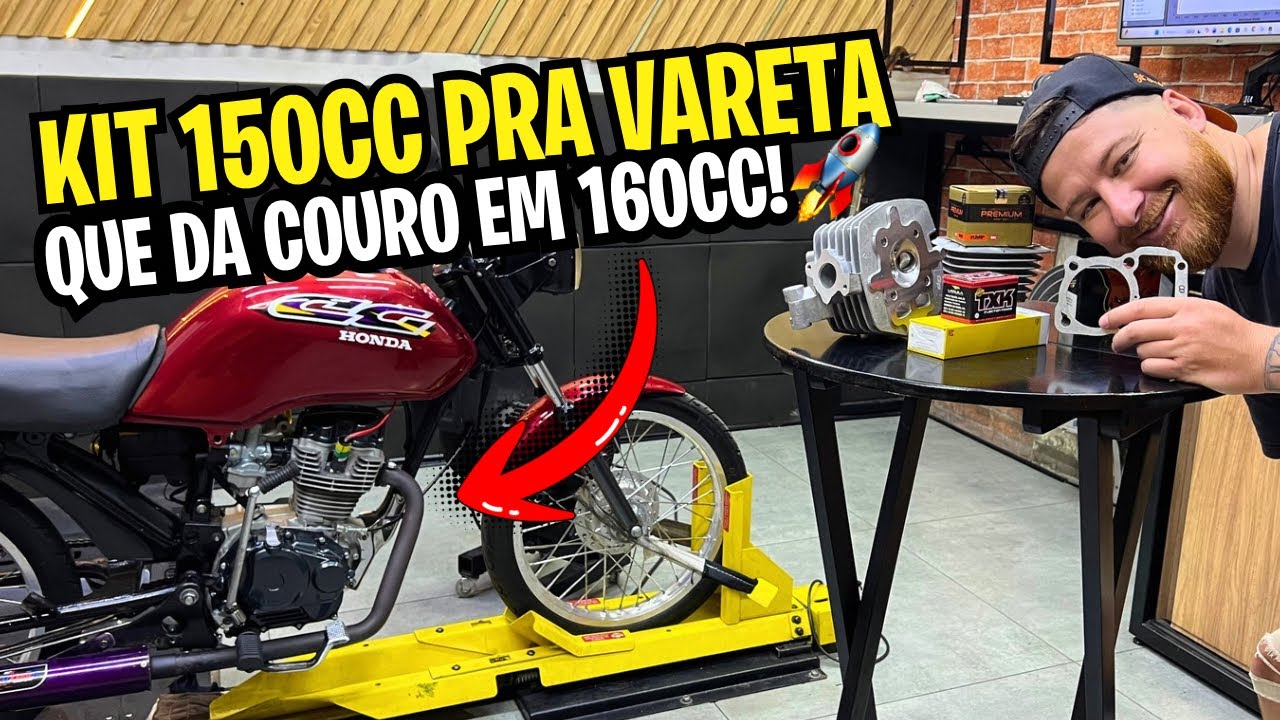 O KIT QUE VAI TRANSFORMAR SUA 125CC VARETA EM 150 CILINDRADAS QUE ANDA MAIS QUE 160CC! CONFIRA!
