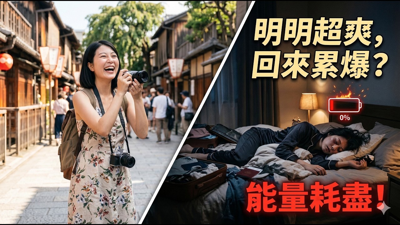 為何明明出國行程很鬆，回來還是累？一招學會「能量緩衝法」，解決你的假期後遺症！