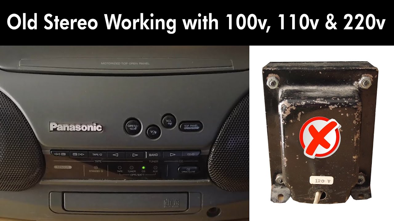 Old Stereo Voltage Input Conversion ⚡