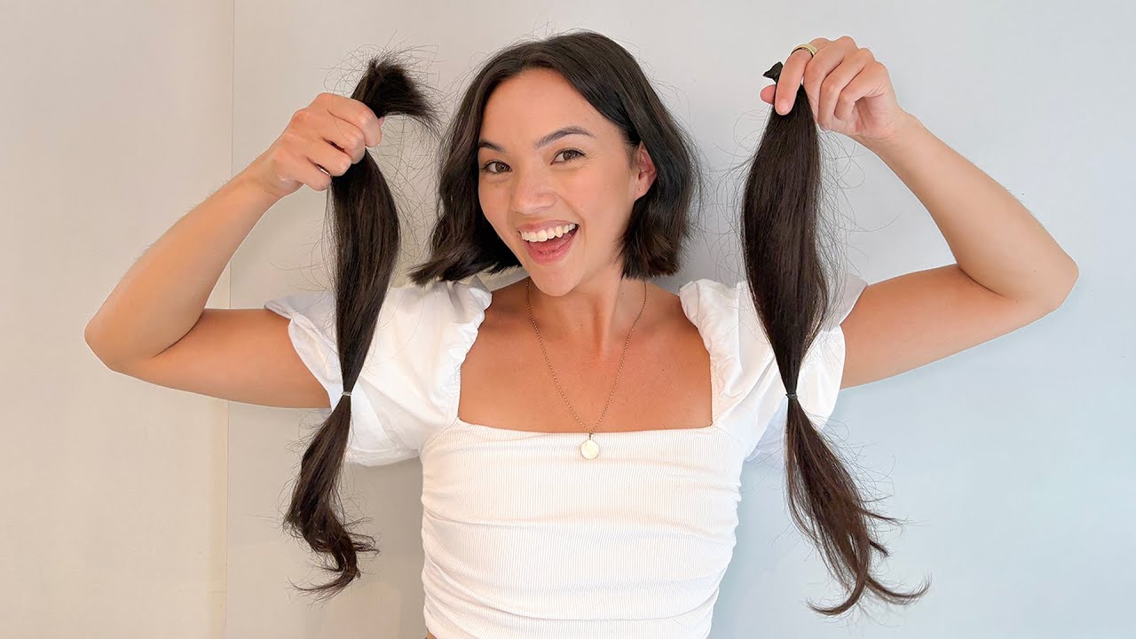 i cut off all my hair for charity
