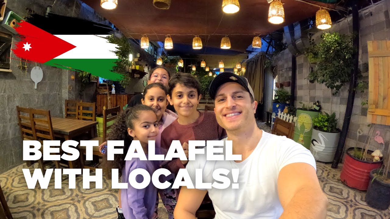 0.75$ Falafel in Aqaba, Jordan 🇯🇴 (with Locals)