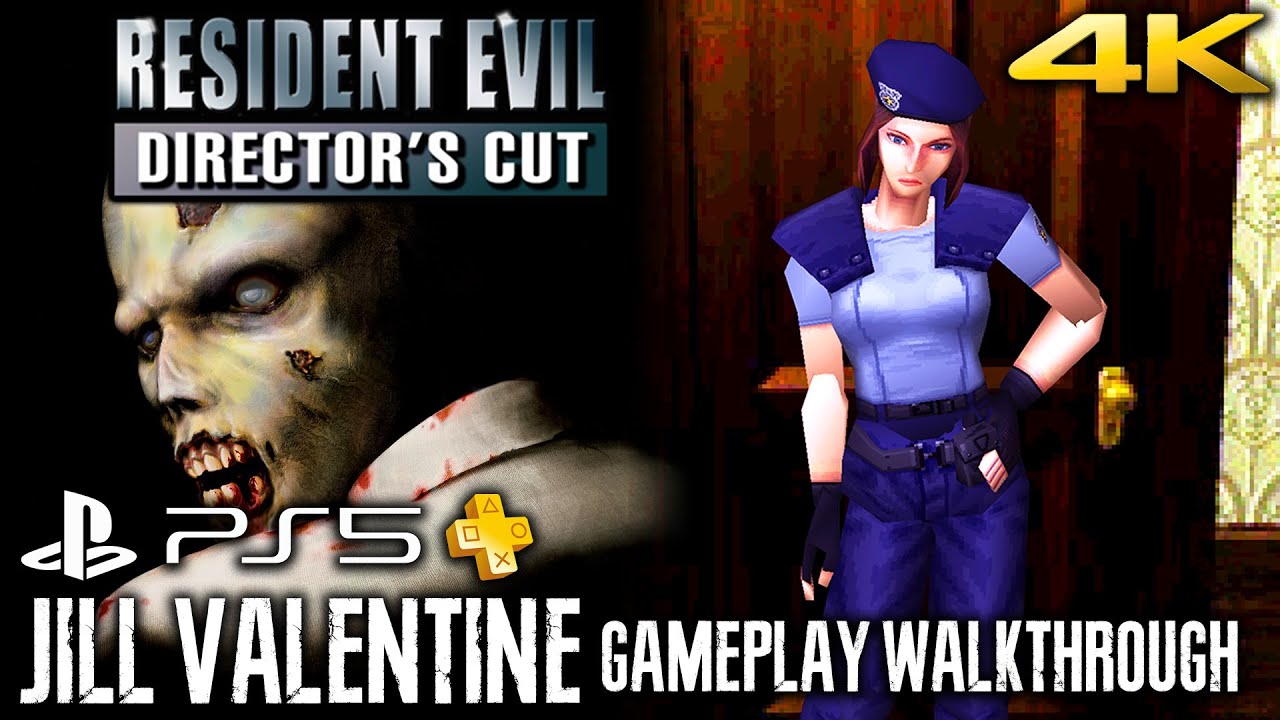 RESIDENT EVIL DIRECTOR'S CUT (PS5 Ver.) JILL Gameplay Walkthrough 4K FULL GAME | PS+ | Best Ending