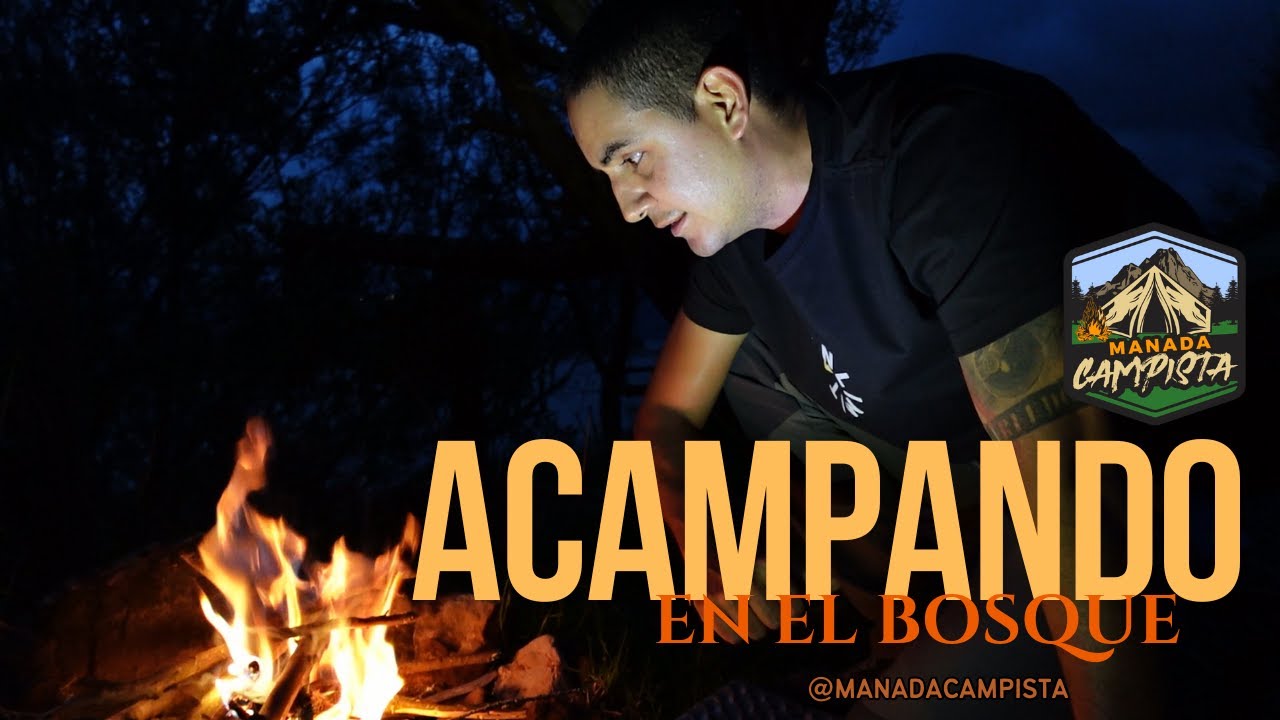 CAMPING SOLO EN EL BOSQUE - MUCHA LLUVIA - IMPOSIBLE COCINAR EN LEÑA.
