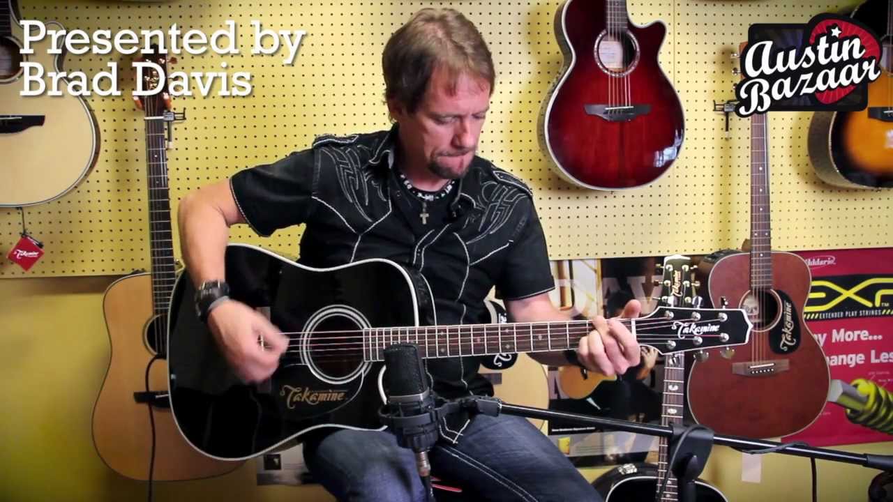 Takamine EF341SC Black Cutaway Acoustic-Electric Guitar - Brad Davis