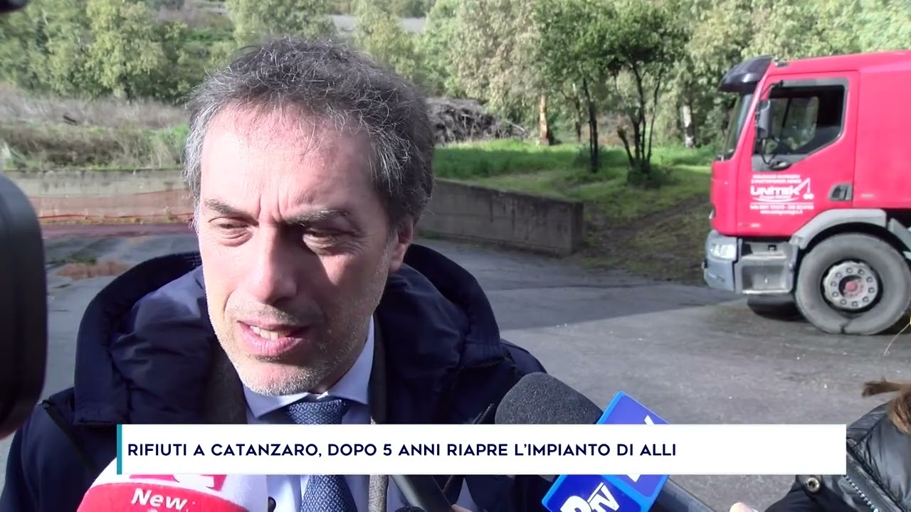 RIFIUTI A CATANZARO, DOPO 5 ANNI RIAPRE L’IMPIANTO DI ALLI