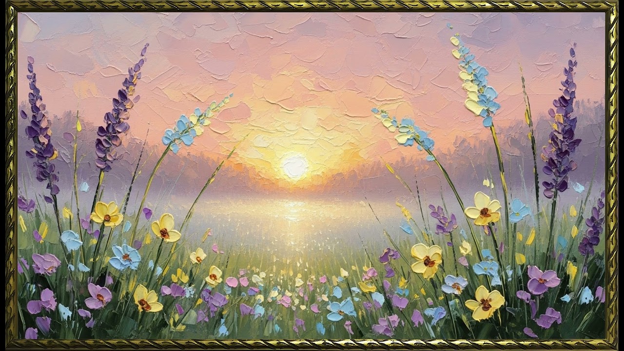Petals & Poetry| Dreamy Spring Floral Art for Frame TV | 4K Screensaver