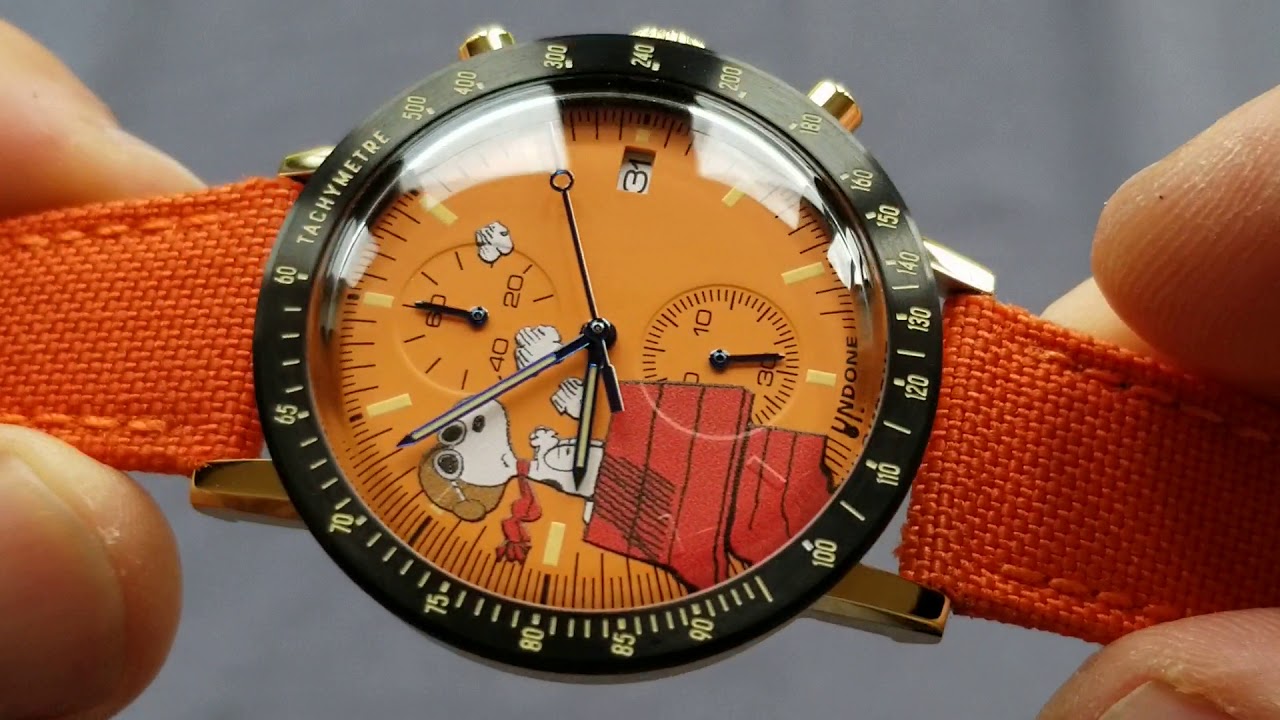 Peanuts customised Urban chronograph Quick unboxing