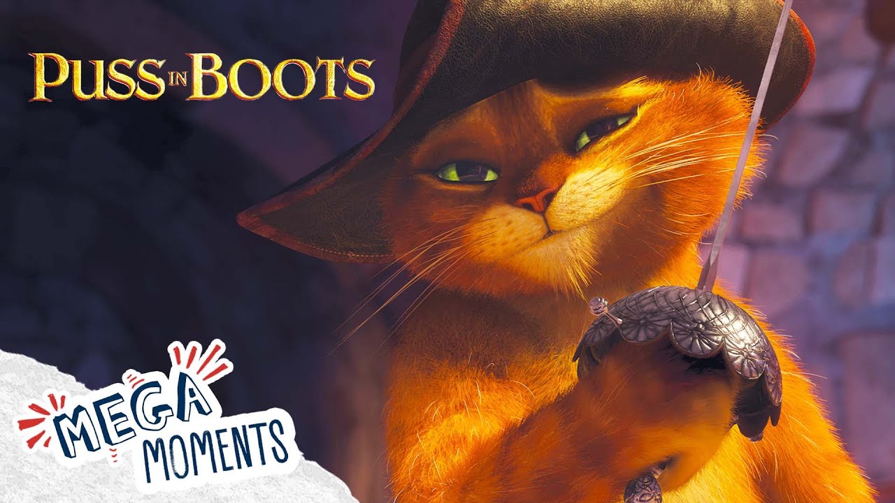 The Ultimate Cat Fight 😼 💃 | Puss In Boots | Extended Preview | Movie Moments | Mega Moments