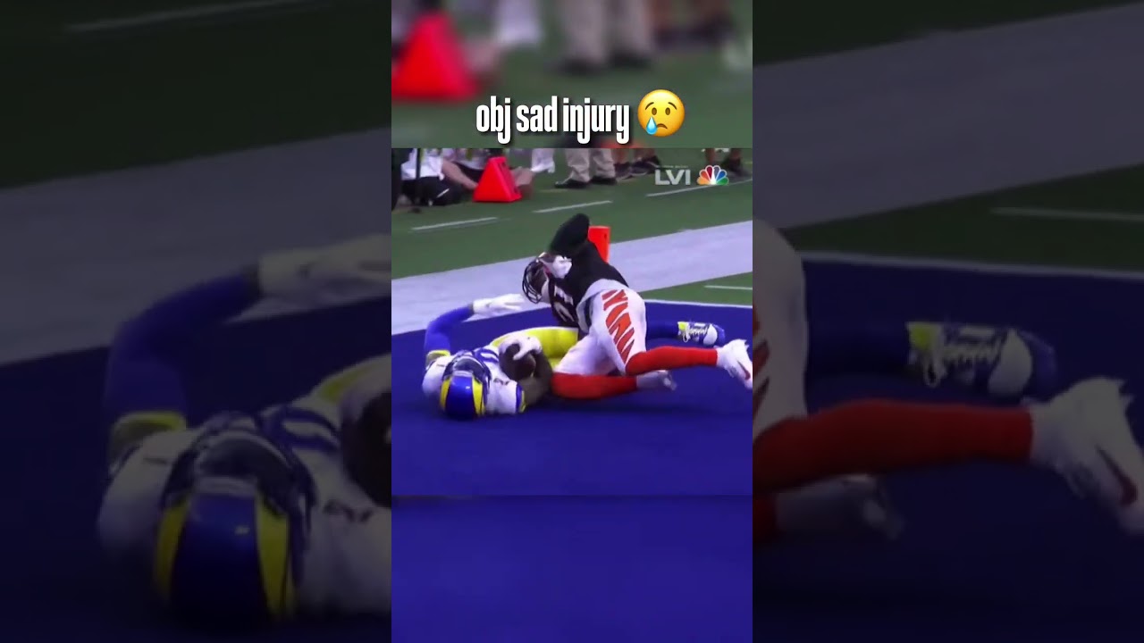 OBJ Sad Super Bowl Injury 😢 #shorts #blowup