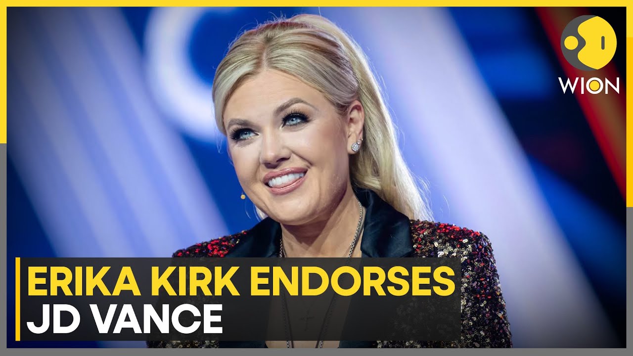 Erika Kirk Endorses JD Vance For President in 2028 at Turning Point USA Conference | WION News