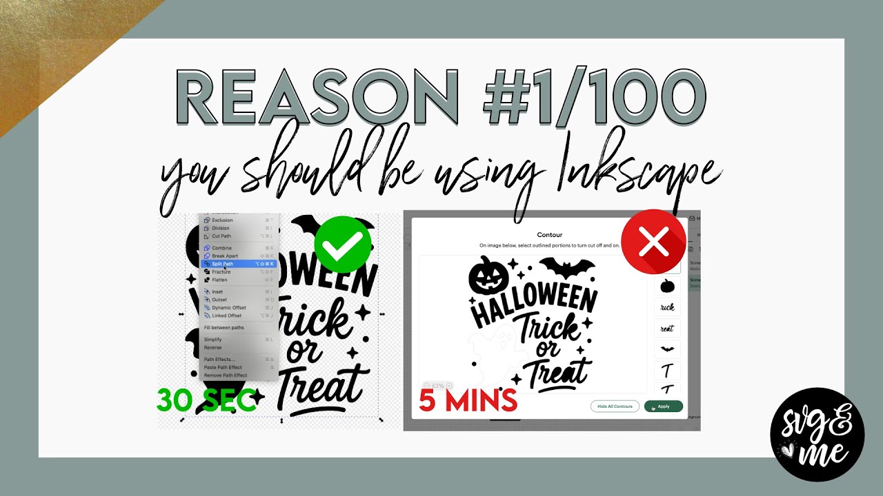 Inkscape vs Cricut Design Space: Reason #1/100 Crafters Should Use Inkscape (Beginner Friendly)