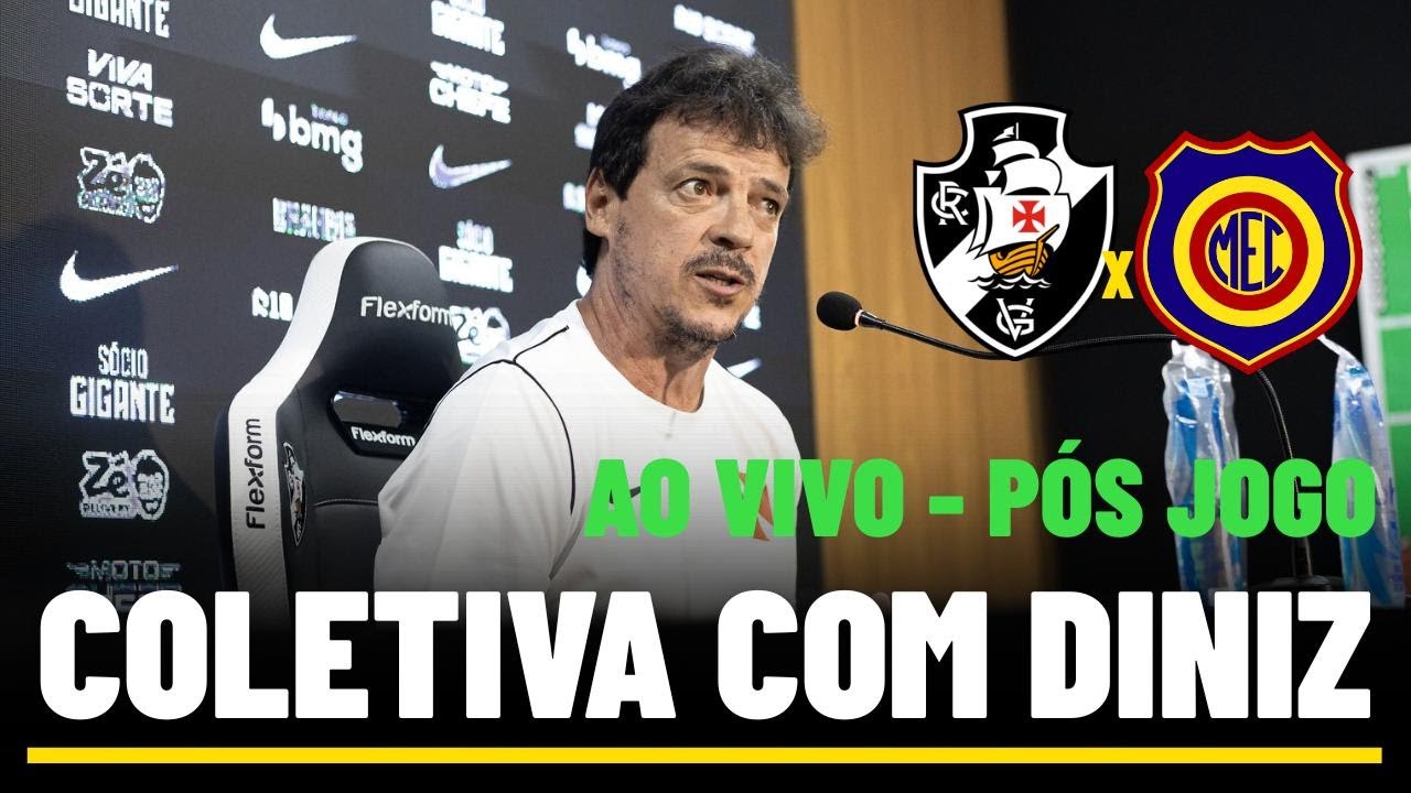 COLETIVA DO FERNANDO DINIZ AO VIVO - DIRETO DO ESTÁDIO - COLETIVA DO VASCO AO VIVO