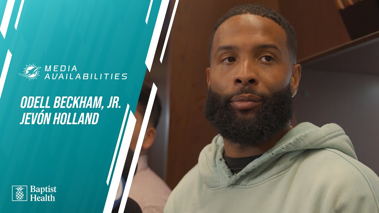 Odell Beckham, Jr. and Jevón Holland meet with the media l Miami Dolphins