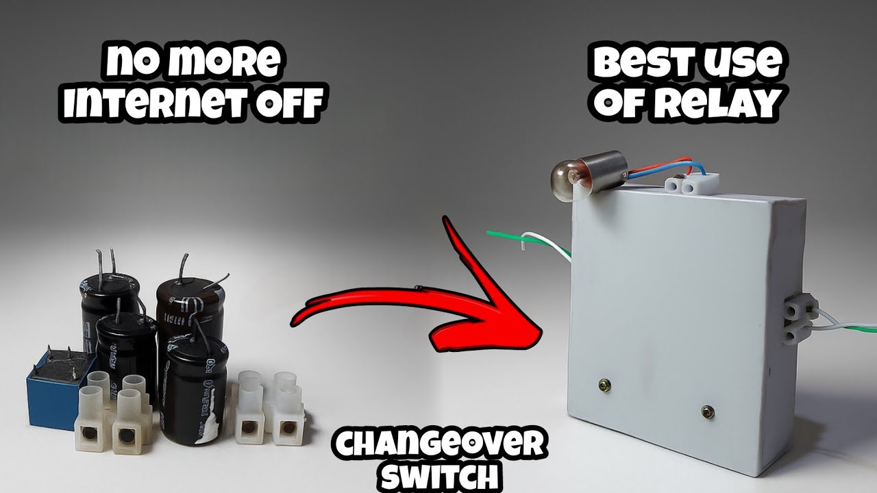 How to make changeover switch at home || best use of relay
