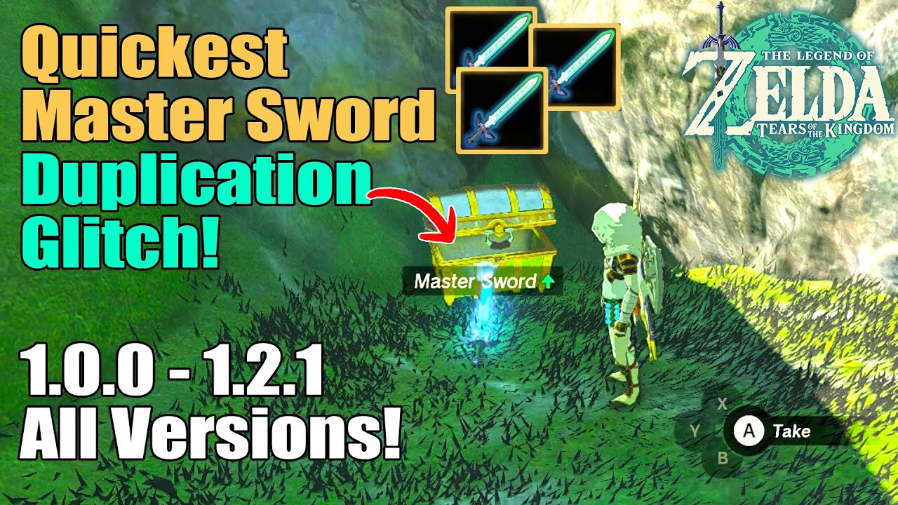 Crazy Master Sword Duplication Glitch for ALL GAME VERSIONS of Tears of the Kingdom 1.0.0 – 1.2.1