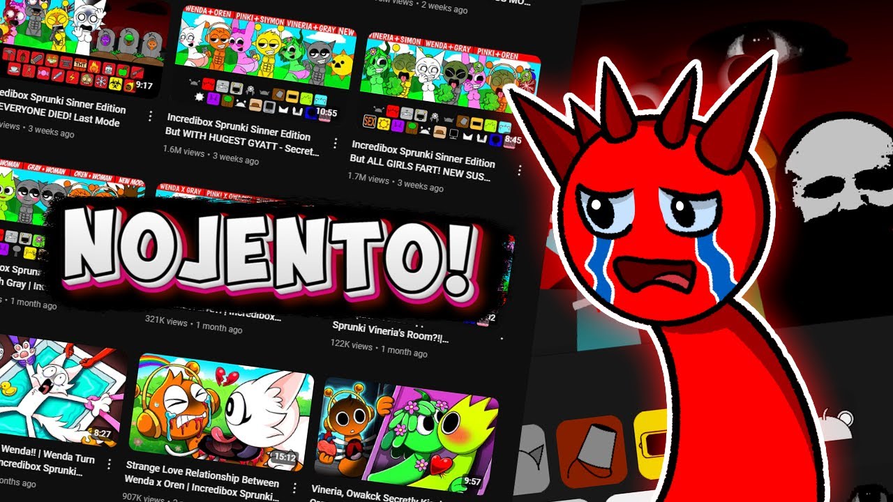 Click Bait e Farm de Conteúdo NOJENTO de Sprunki!