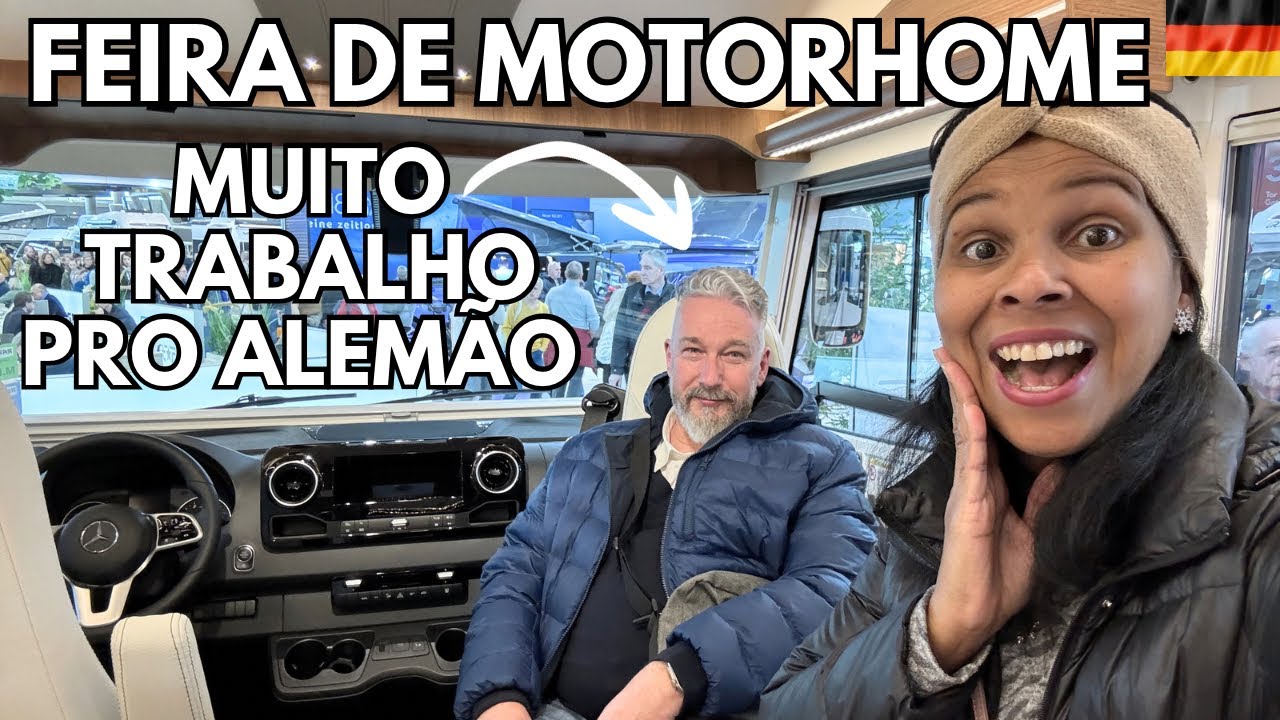 O TRABALHO DO ALEMÃO | MARIDINHO ME LEVOU PRA FEIRA DE MOTORHOME ONDE TRABALHOU A SEMANA TODA