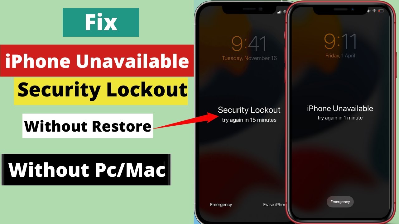 Устранение проблемы недоступности/блокировки iPhone без ПК или восстановления системы в 2022 году...