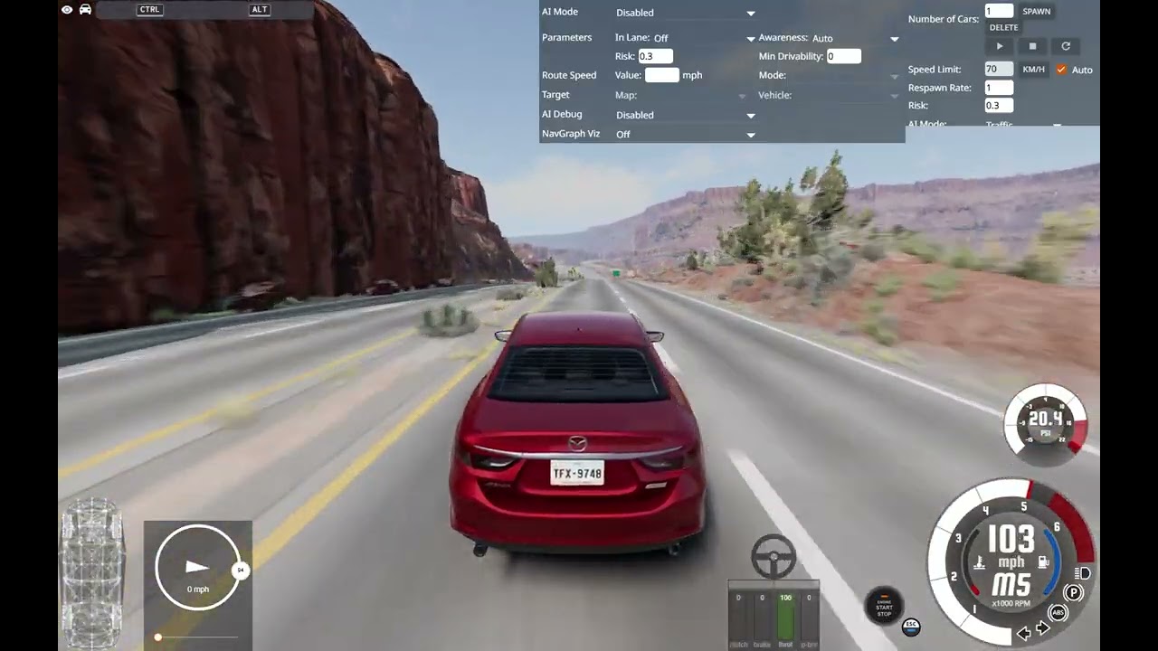 Whipping around a mazda 6