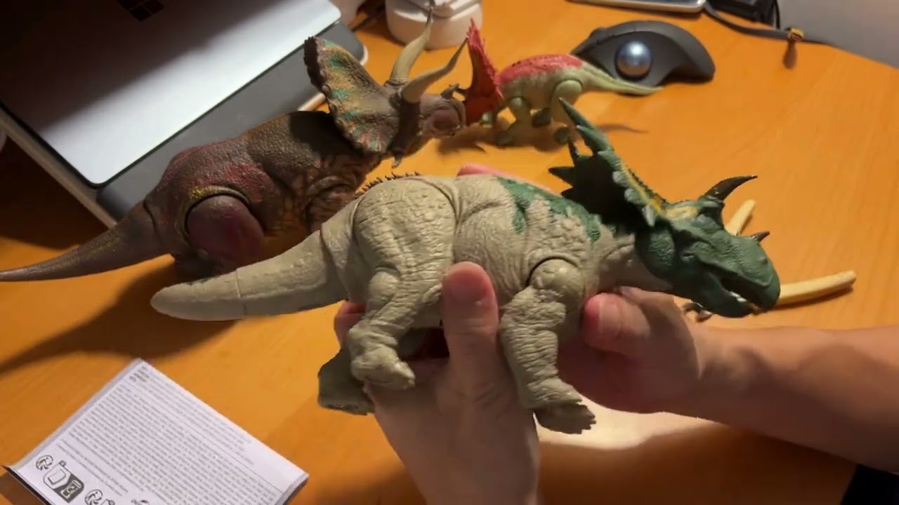 2025 11 09 Mattel Jurassic World Rebirth Wild Roar Spiclypeus 釘盾龍(Cantonese 廣東話)