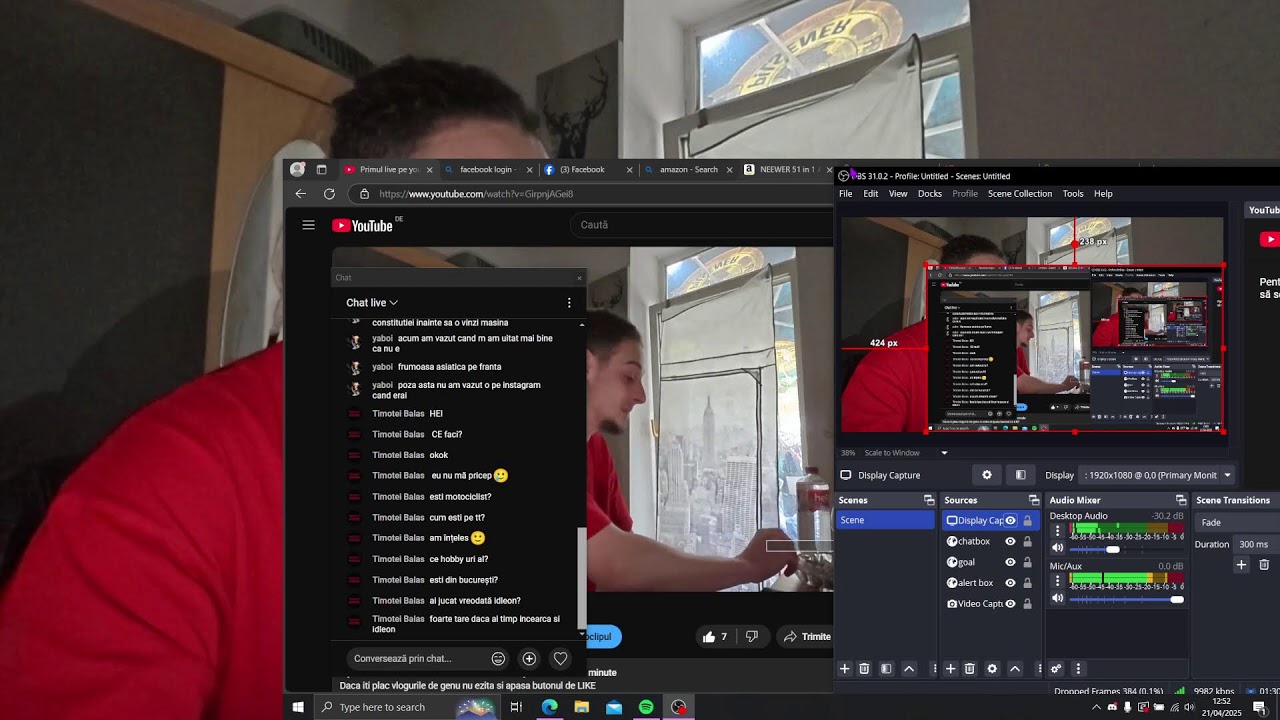 Primul live pe youtube DJI ACTION 5 PRO