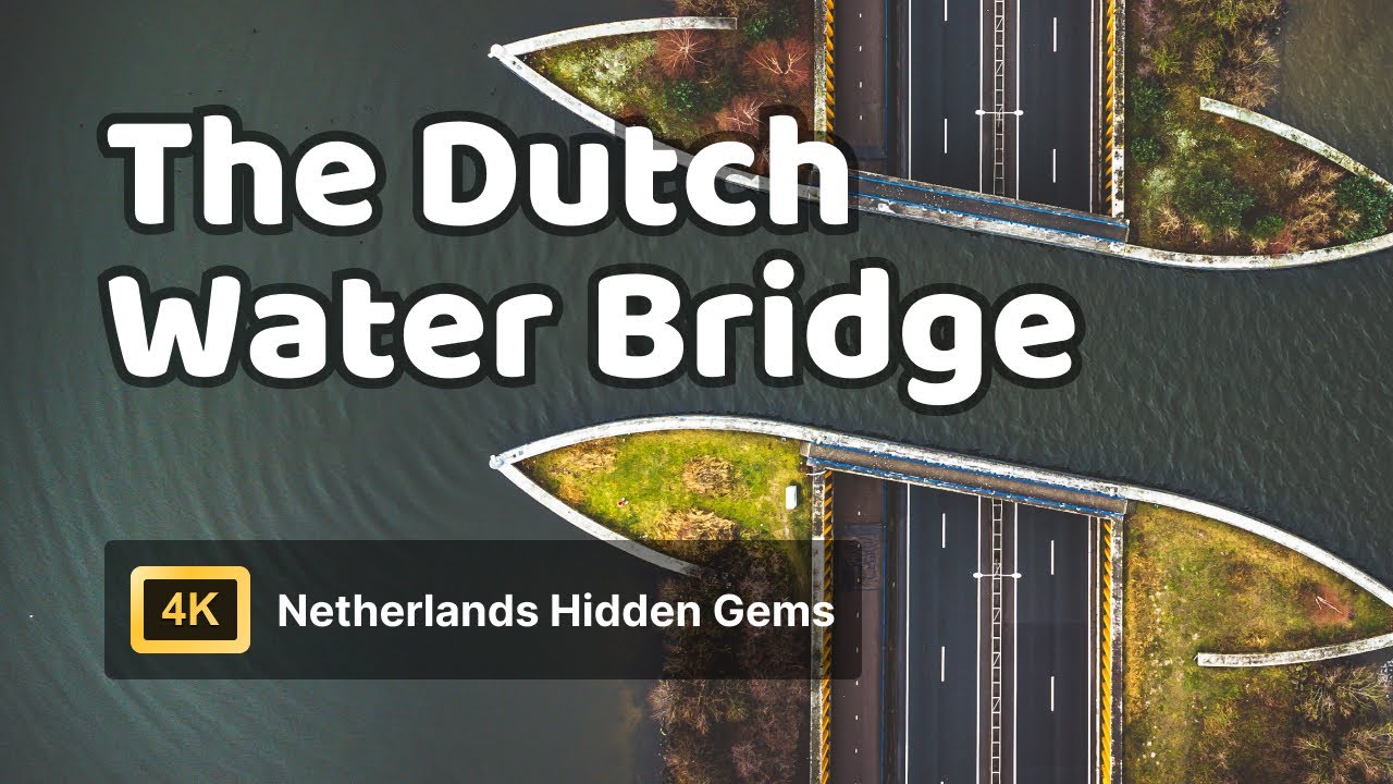 Netherlands 🇳🇱 Hidden Gems 💎 (4k) | Aquaduct Veluwemeer: A Modern Engineering Marvel | Aerial Tour