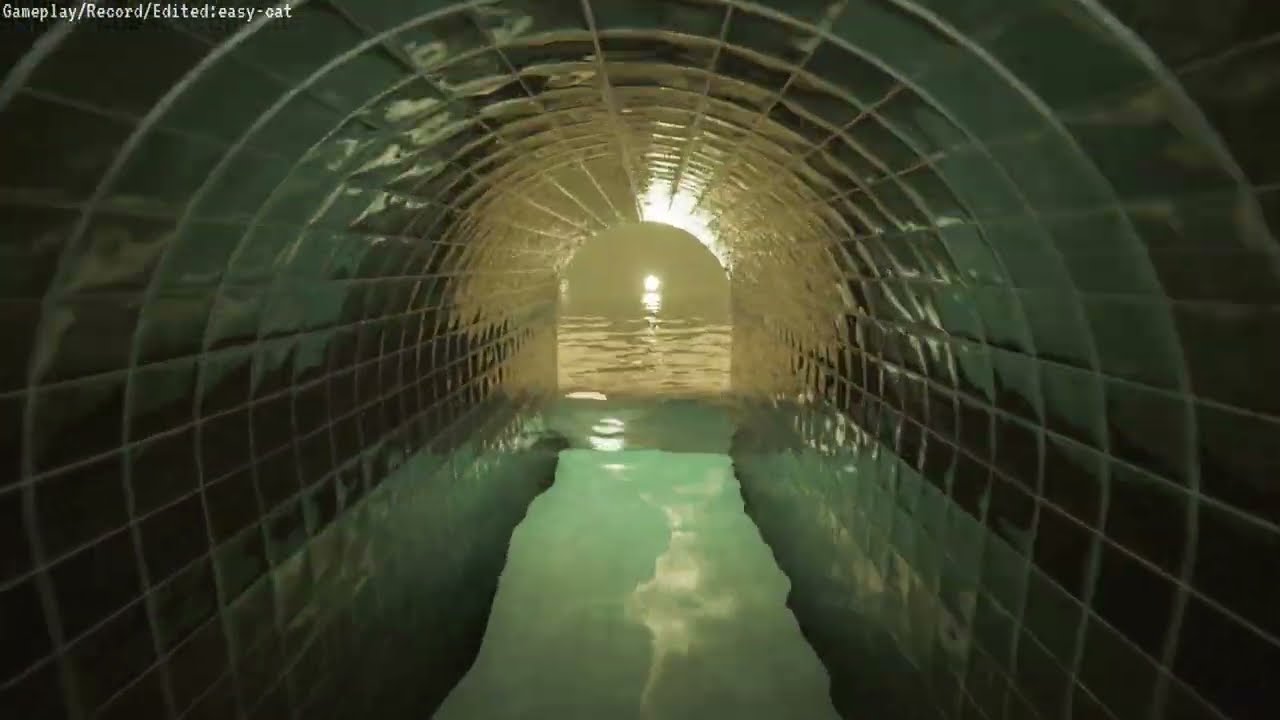 【ASMR】蒸気まみれのプール｜足音 水音 スチーム｜ゲーム環境音 BGMなし【POOLS】