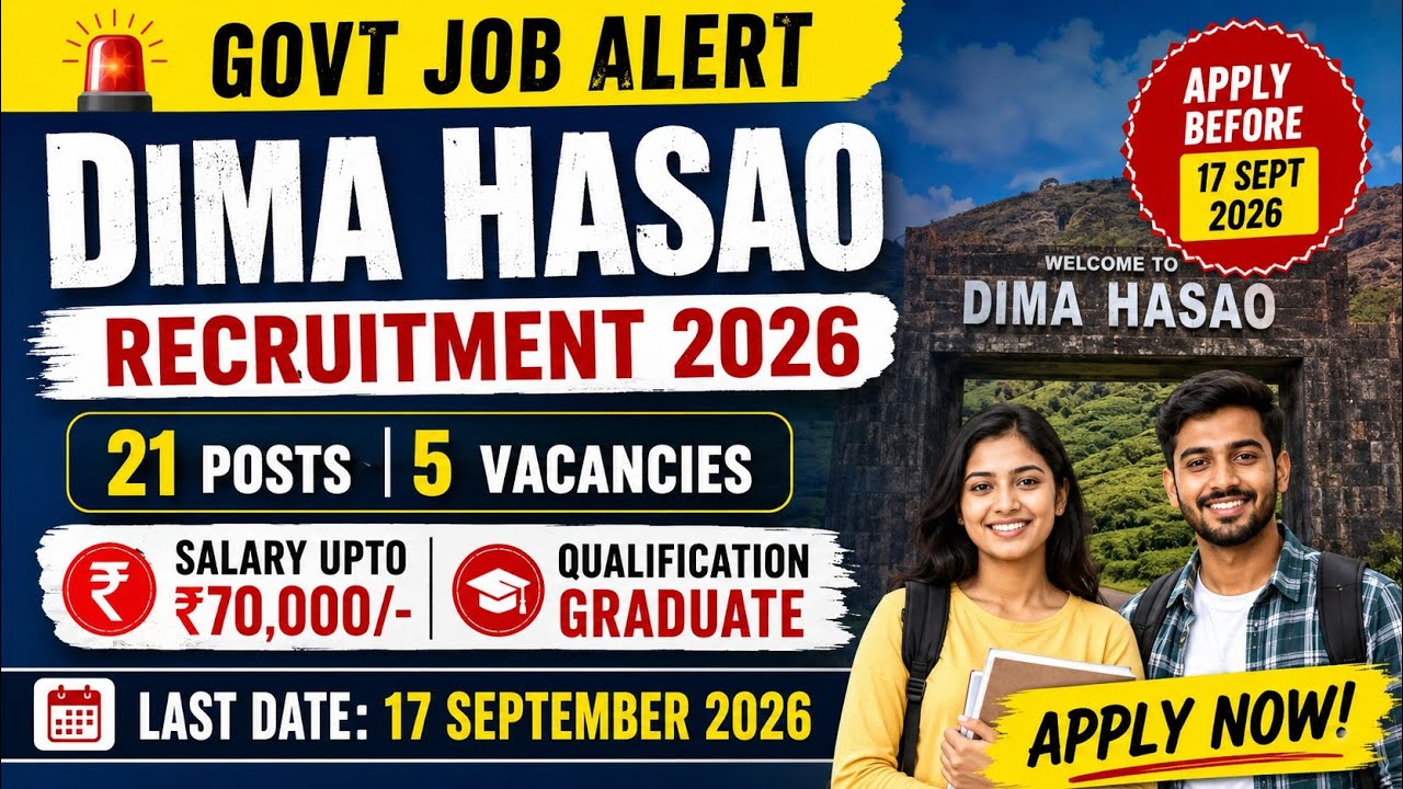 Gram Sevak, Gram Sevika, Jr. Assistant (LDA-cum-Typist), Sub-Engineer & Chowkidar | Dima Hasao