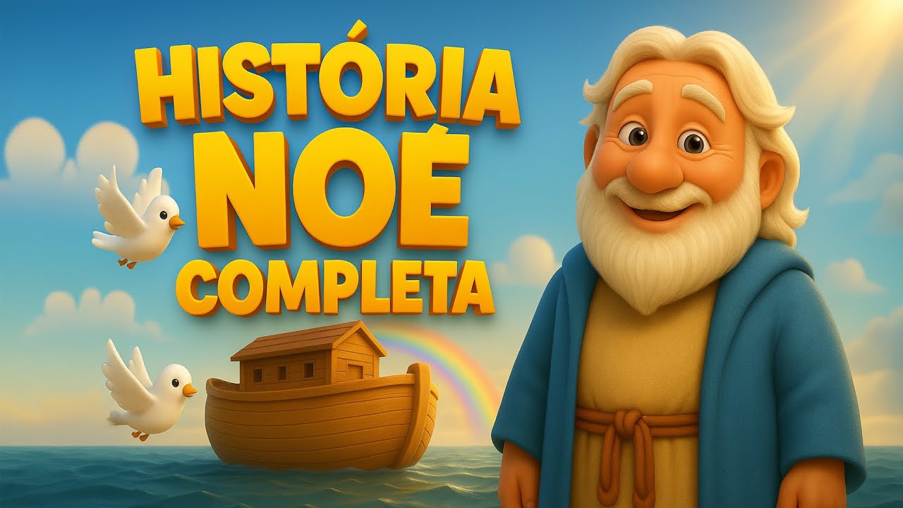 A História Completa de Noé com Tia Fé e a Turminha – Louvores Infantis 🌈🐘🎶