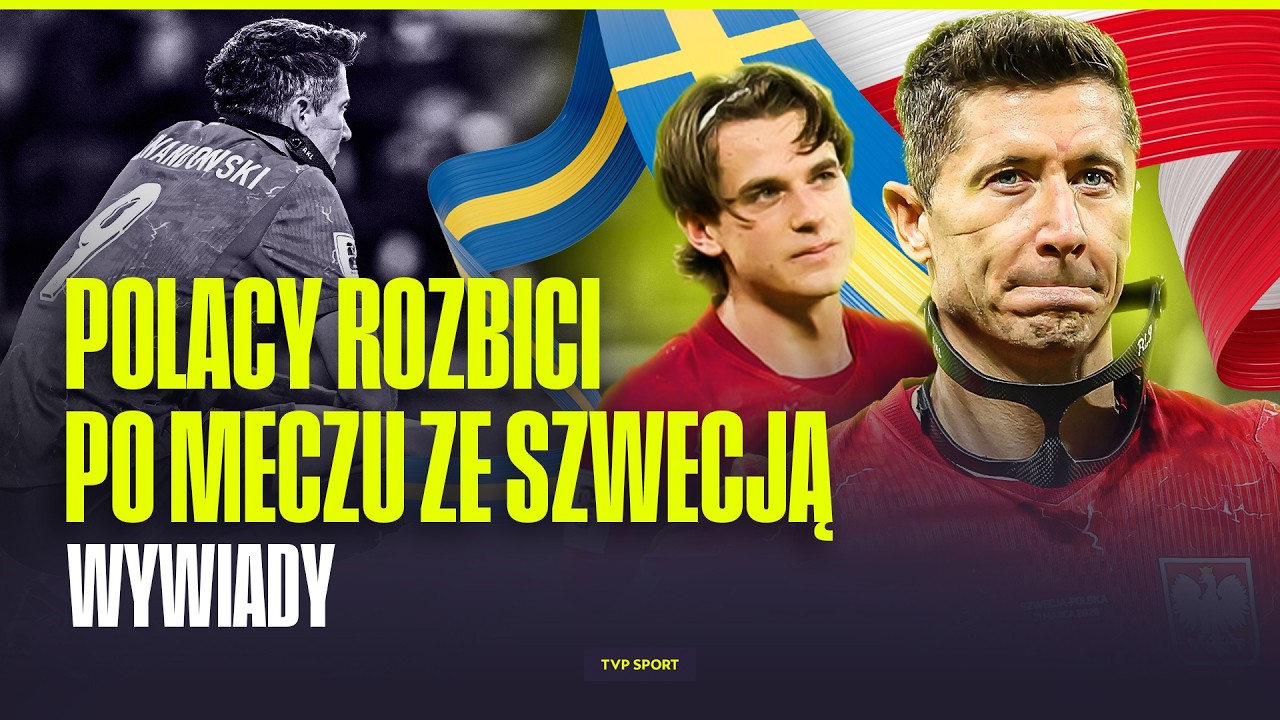 POLACY PO PORAŻCE ZE SZWECJĄ: LEWANDOWSKI, URBAN, ŚWIDERSKI, KAMIŃSKI, ZALEWSKI