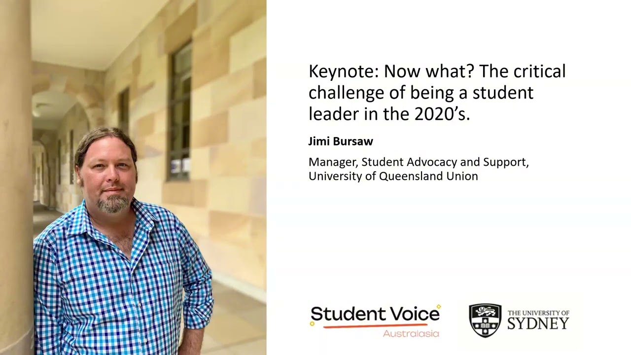 2024 Summit Welcome and Keynote: The critical challenge of being a student leader in the 2020’s.