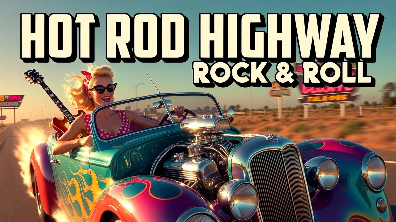 Hot Rod Highway Rock & Roll 🔥 50s Rockabilly | Classic Cars, Rebel Energy & Retro Speed