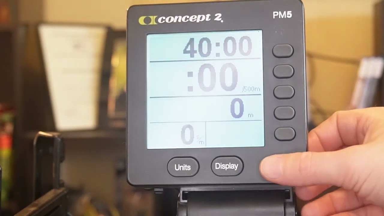 Гребной тренажер — PM5: руководство по использованию монитора PM5 на Concept2