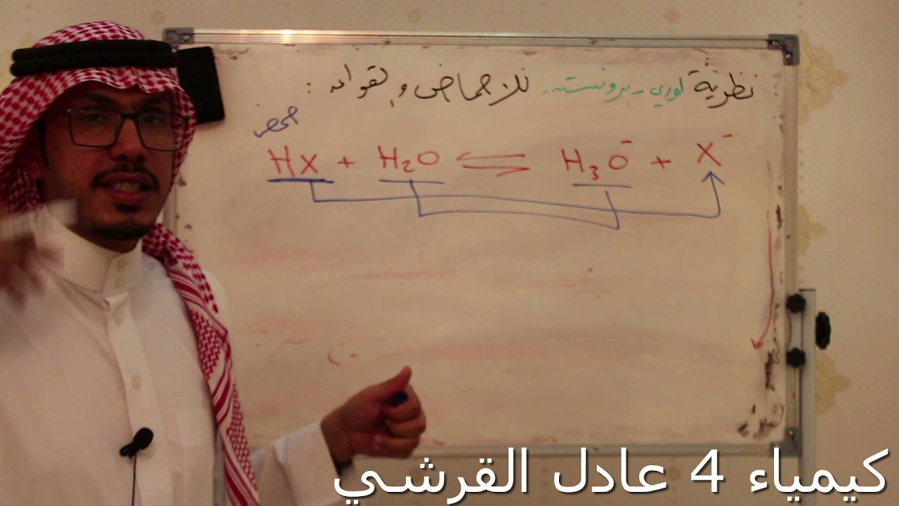 نظرية برونستد لوري للاحماض والقواعد
