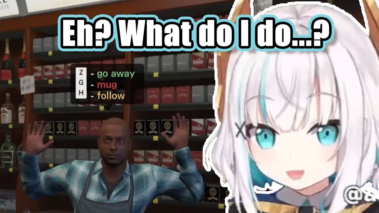 Ars Almal Robs A Convenience Store — NijiGTA Clip (ENG SUBS)