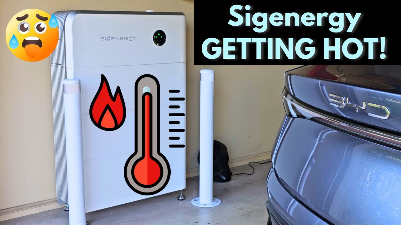 Домашняя солнечная батарея Sigenergy нагревается в гараже